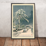 Templo Honmon en Ikegami de Hasui Kawase, 1935 