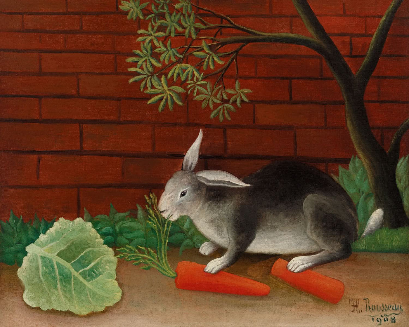 The Rabbit's Meal (Le Repas du lapin) by Henri Rousseau, 1909