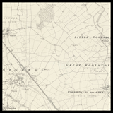 Mappa Antica Personalizzata di Milton Keynes 