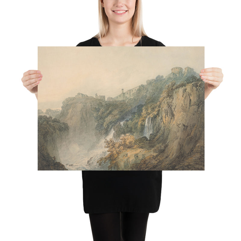 Tivoli con il Tempio della Sibilla e le Cascate di Turner, 1796 