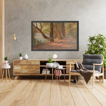A framed image of 
