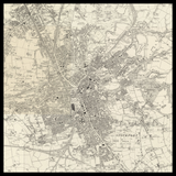 Personalised Old Map of Stockport
