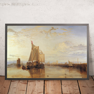 Una imagen enmarcada de Dort o Dordrecht - The Dort Packet-Boat from Rotterdam Becalmed de Turner, 1818