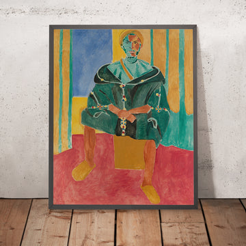 Ein gerahmtes Bild von Le Rifain assis (Der sitzende Rifain) von Henri Matisse, 1912