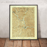 Old Map of Athens, Ohio by USGS, 1905 – Ohio University, Nelsonville & Hocking River