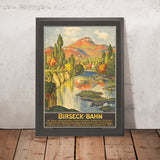 Póster de viaje de Basilea: Birseck-Bahn de Otto Mähly, 1920 