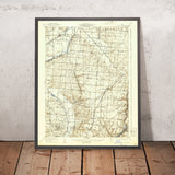 Old Map of Loveland, Ohio by USGS, 1906 – Mason, Turtle Creek & Madison