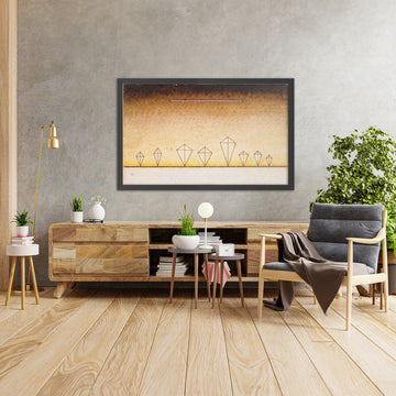 A framed image of 