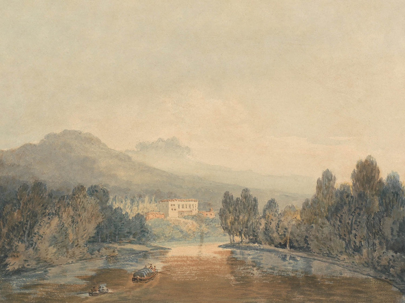 Villa Salviati on the Arno by Turner, 1796