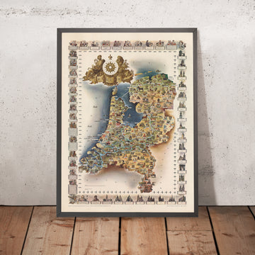 A framed image of 