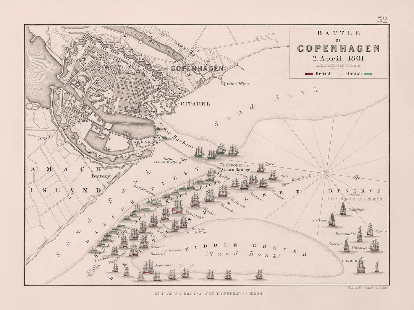 Battle of Copenhagen, 2 April 1801: British vs. Danish Forces, Napoleonic War