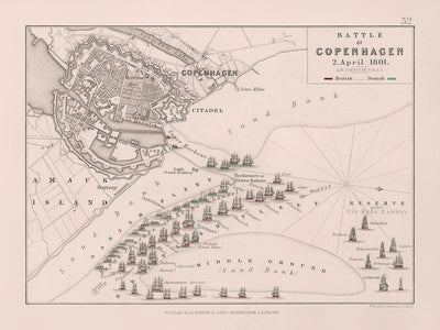 Battle of Copenhagen, 2 April 1801: British vs. Danish Forces, Napoleonic War