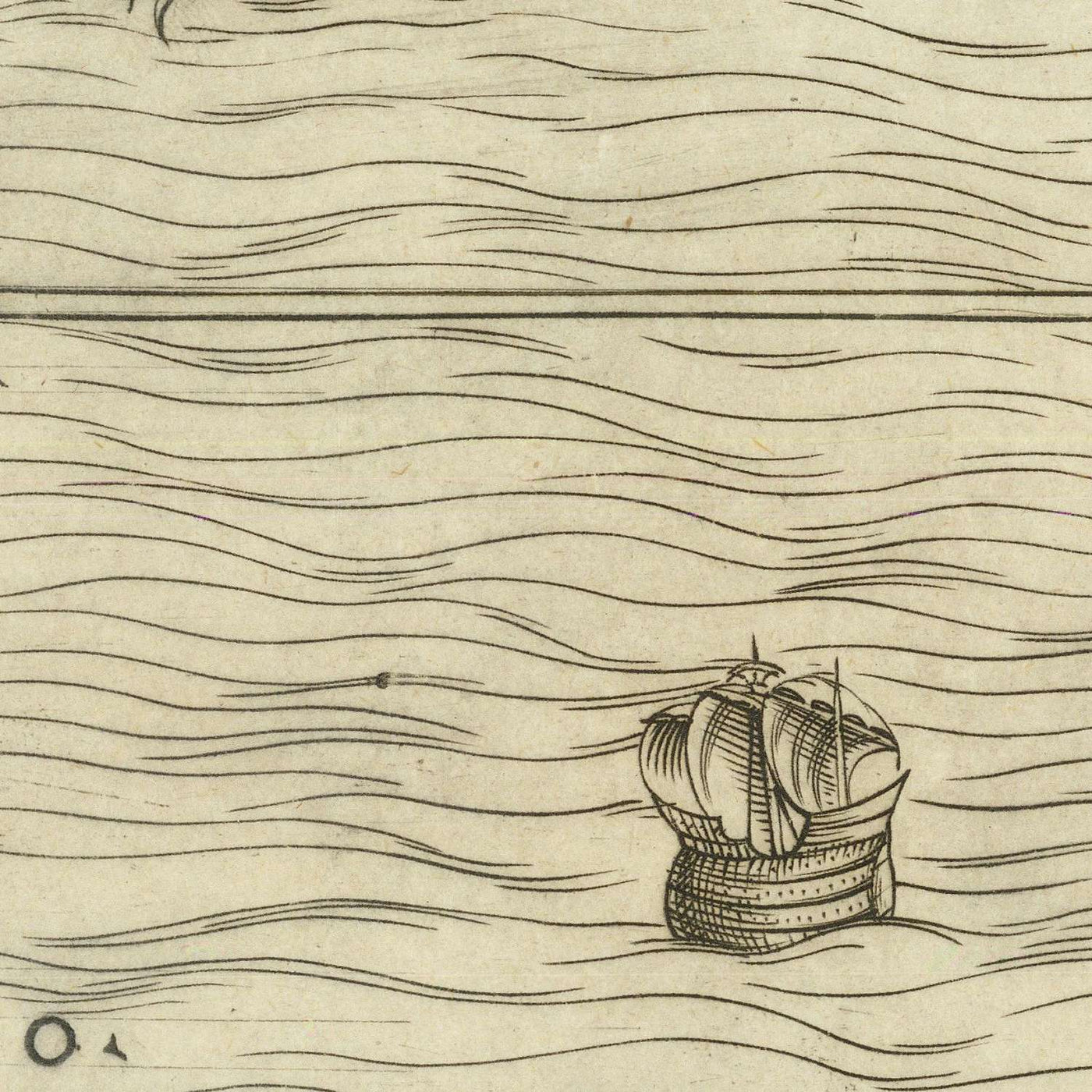 Old Upside Down Map of Africa by Ramusio, 1554