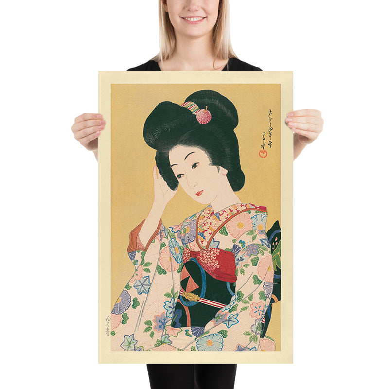 Printemps Départ (Yuku Haru), Femme Japonaise par Hasui Kawase, 1935 