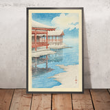 Un bel cielo invernale e neve a Miyajima di Hasui Kawase, 1935 