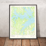 Old Map of Lake Murray, South Carolina by USGS, 1971 – Chapin, Irmo & Saluda River