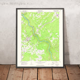 Old Map of Fayetteville, West Virginia by USGS, 1969 – New River Gorge & U.S. Route 19