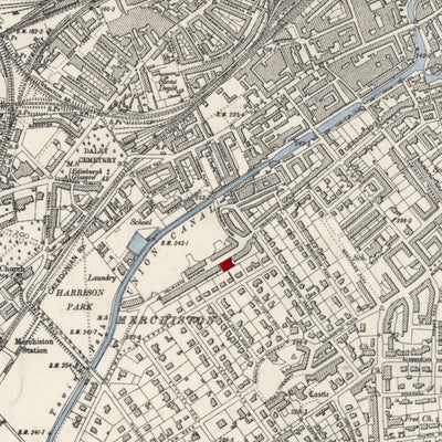 Personalised Old Map of Harrogate