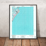 Map of Avalon, New Jersey by USGS, 1994 – Jersey Shore, Atlantic Ocean & Coastal Bays