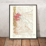 Old Map of Rapid City, South Dakota by USGS, 1953 – Black Hills, Canyon Lake & Rapid Creek