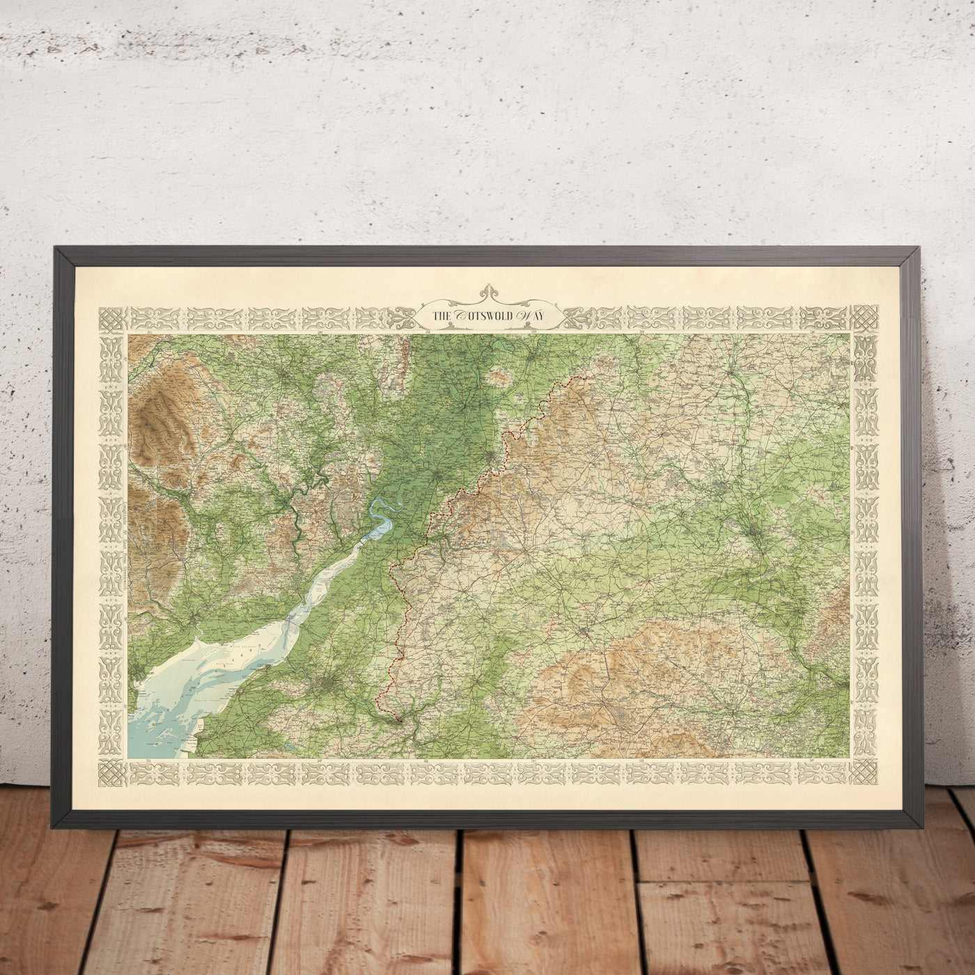 Old Map of The Cotswold Way by Bartholomew and The Unique Maps Co.