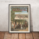 Amsterdam Travel Poster: Beiersch Bierbrouwerij De Amstel, 1910