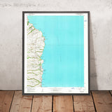 Old Map of Wailea, Hawaii by USGS, 1966 – Papaikou, Honomu & Onomea Coast