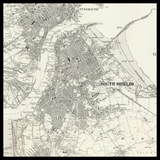 Personalised Old Map of South Shields