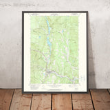 Old Map of Ludlow, Vermont by USGS, 1971 – Okemo Mountain, Mount Holly & Reading
