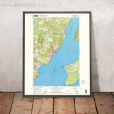 Old Map of Bayfield, Wisconsin by USGS, 1964 – Lake Superior, Apostle Islands & Madeline Island