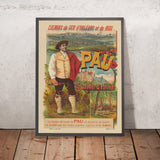 Poster di viaggio di Pau: Station d’Hiver di F. Appel, 1890 