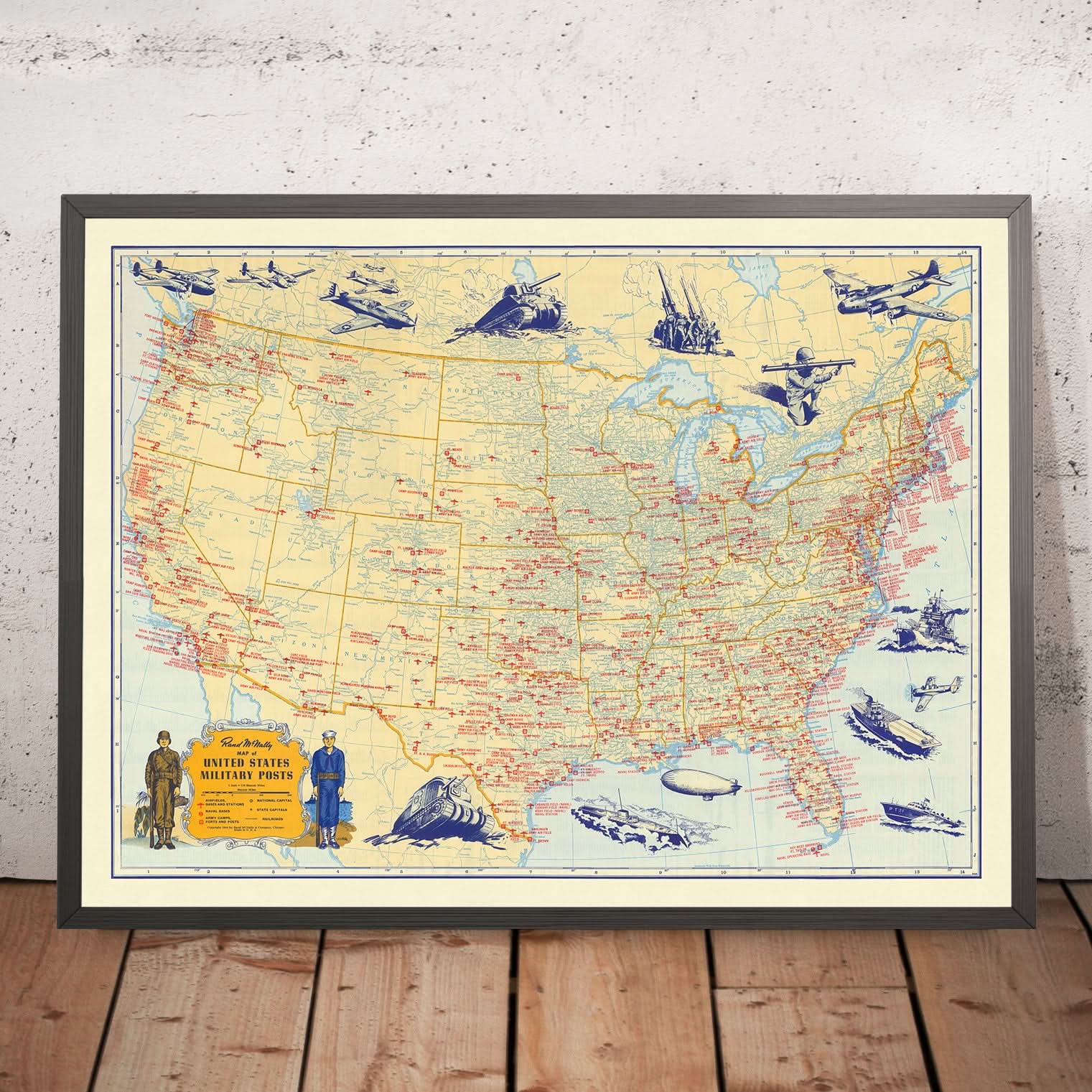 Old Military Map of United States - File E5b1dc58 9273 4289 B95e D7bdf3533990 