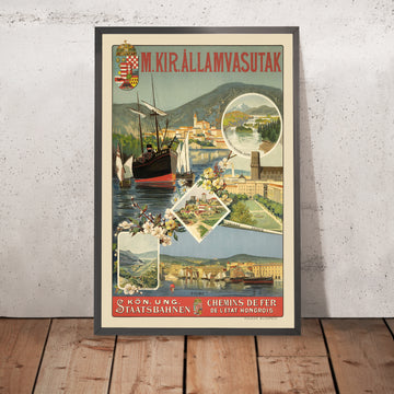 A framed image of 