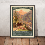 Southwest France Travel Poster: Chemin de fer du Midi by Louis Tauzin, 1910