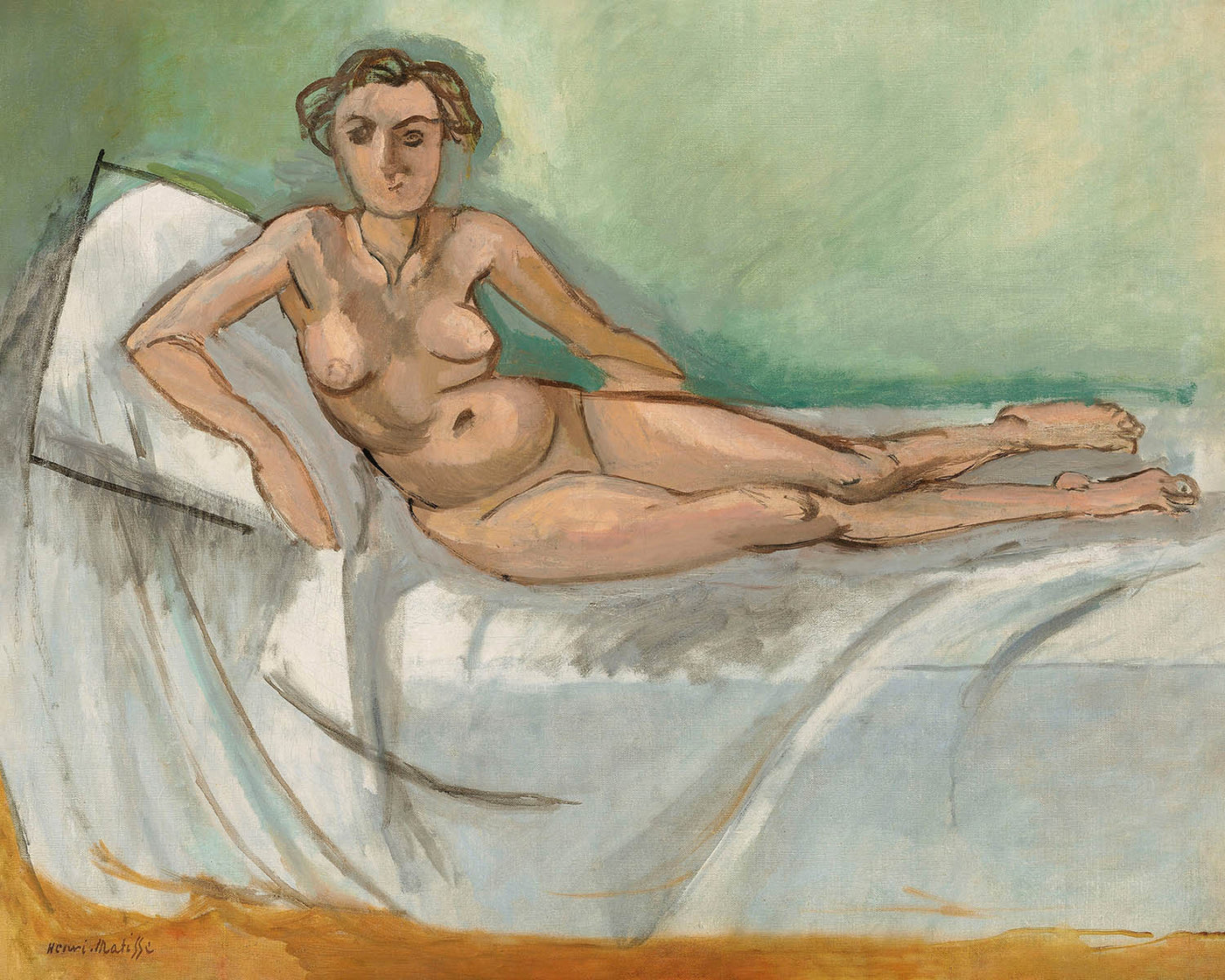 Nu demi couché (Half-reclining nude) by Henri Matisse, 1918