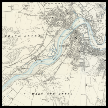 An old Ordnance Survey map of Rochester