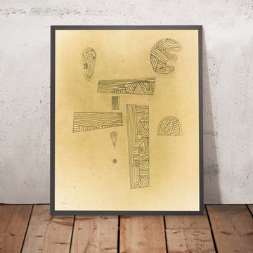 A framed image of 