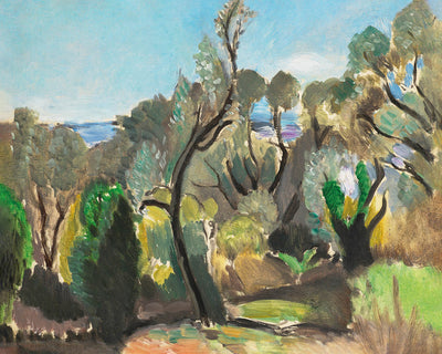 Paysage aux environs de Nice ou Les Oliviers ou Coin du Mont-Boron (Landscape near Nice or The Olive Trees or Corner of Mont-Boron) by Henri Matisse, 1918