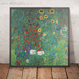 Jardin de ferme avec des tournesols par Gustav Klimt, 1907 