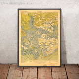Old Map of Edisto Island, South Carolina by USGS, 1919 – St. Helena Sound & Edisto Rivers