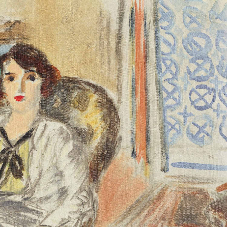 Junge sitzende Frau, gelbes Kleid (Seated young girl, yellow dress) von Henri Matisse, 1912 