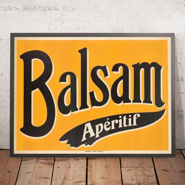 A framed image of Balsam Vintage Aperitif Poster, 1912
