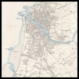 Mappa Antica Personalizzata di Ayr 