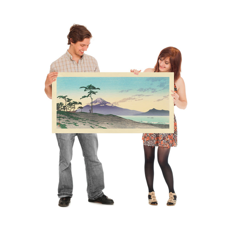 View of Mt Fuji in the Evening at Miho by Hasui Kawase 1935