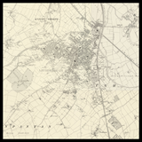 Carte ancienne personnalisée de Loughborough 