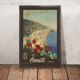 Amalfi Travel Poster: Amalfi – Napoli by Mario Borgoni