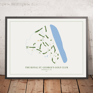 A framed image of The Royal St. George&