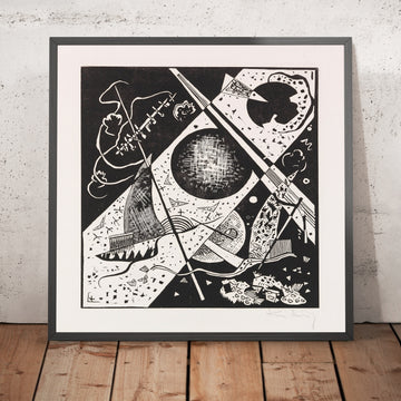 A framed image of 