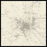 Carte ancienne personnalisée de Banbury 