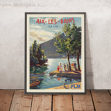Póster de viaje de Aix-les-Bains: Aix-les-Bains por François Cachoud 